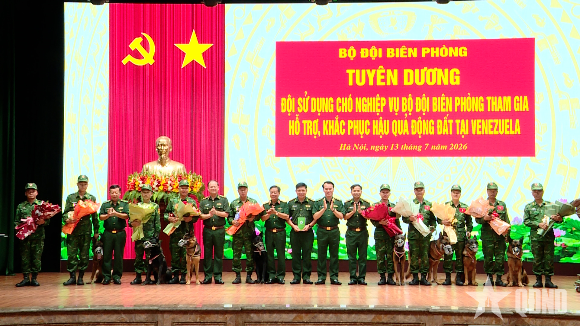 Bộ đội Biên phòng tuyên dương lực lượng tham gia khắc phục hậu quả động đất tại Venezuela